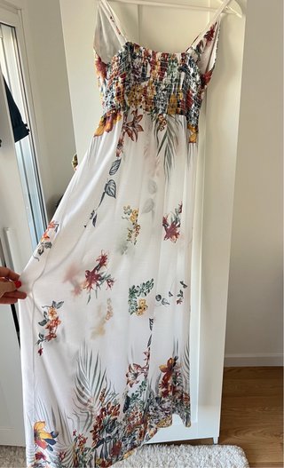 Vestido largo estampado floral Talla M