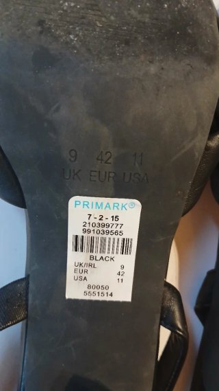 Sandalias tacón negras Primark