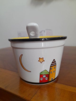 Ciotola con cucchiaino Egan ceramica