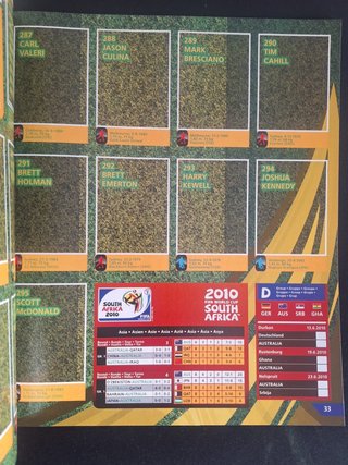 Álbum Panini FIFA World Cup Sudáfrica 2010. 10/10