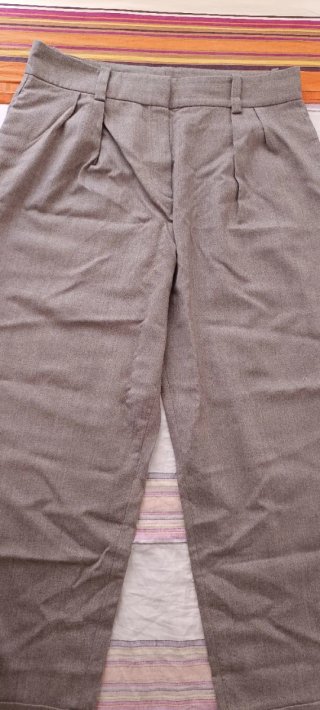 Pantalón Massimo Dutti Beige/Gris
