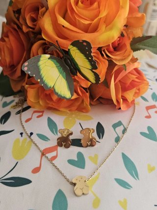 Conjunto de acero inoxidable estilo Tous