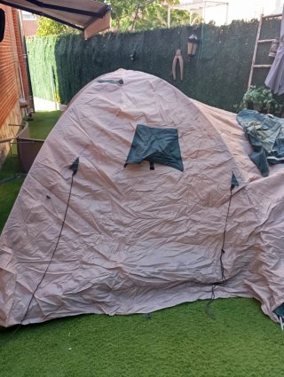Tienda de campaña iglú usada Camping. Ocio. Pesca