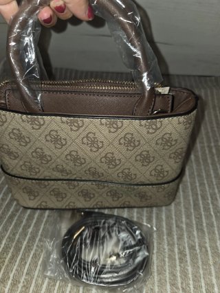 Bolso Guess Mujer Beige y Marrón