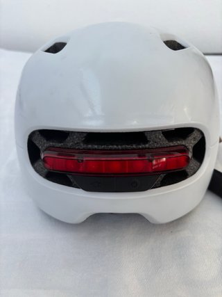 Casco Smart4u Blanco con Luz Trasera