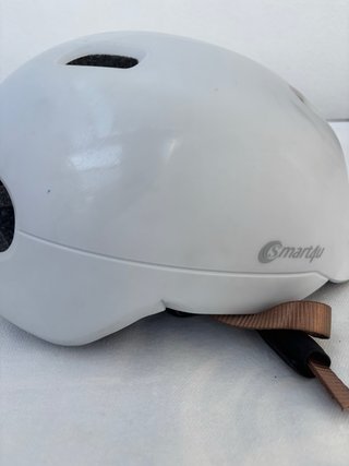 Casco Smart4u Blanco con Luz Trasera
