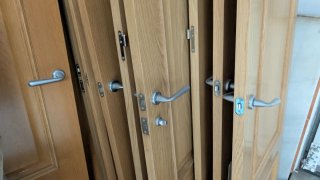 10 Puertas de paso roble vivienda completa.