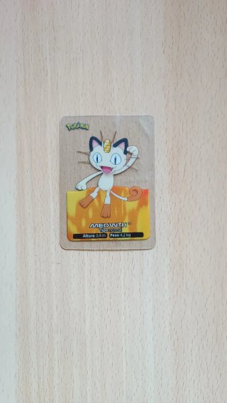 Carta Pokémon Meowth Transparente Lamincard