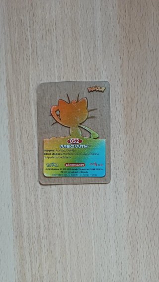 Carta Pokémon Meowth Transparente Lamincard