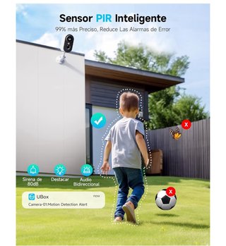 Cámara Vigilancia WiFi Exterior Solar 2K