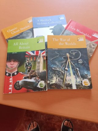 Lote 5 Libros Clásicos Inglés (Sherlock, H.G. Well