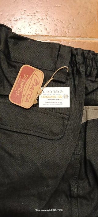 Pantalón de trabajo Marea Negro Talla 46.