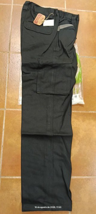 Pantalón de trabajo Marea Negro Talla 46.