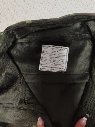 Chaqueta Polar Camuflaje Boscoso Talla M