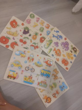5 Puzzles de madera Montessori