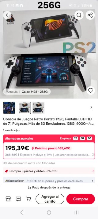 Consola SJGAM M28 PS2
