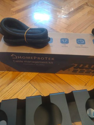 Kit Organizador Cables HOMEPROTEK Negro