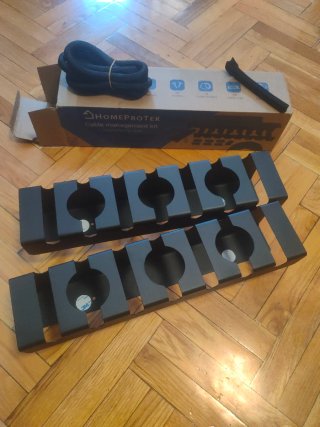 Kit Organizador Cables HOMEPROTEK Negro