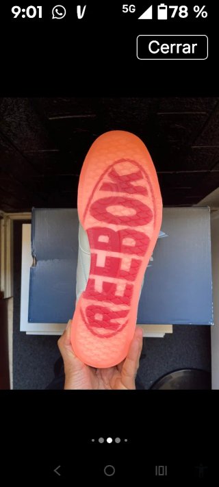 Reebok Classic Blancas/Naranja Fluor Talla 43