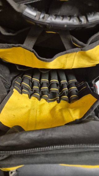 Mochila portaherramientas negra