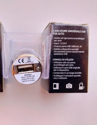 Caricabatterie USB Auto Pattex