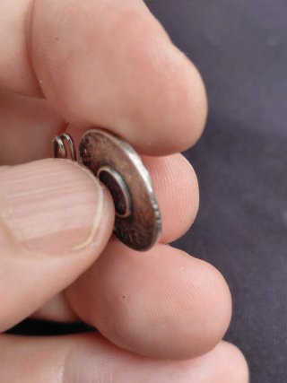 Reliquia Medalla Padre Pío de Peltre bendecida