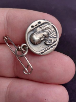 Reliquia Medalla Padre Pío de Peltre bendecida