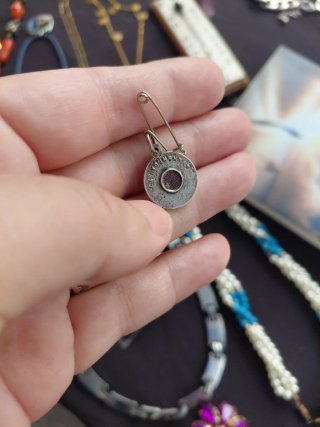 Reliquia Medalla Padre Pío de Peltre bendecida