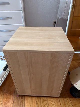 Cajonera de noche madera y metal