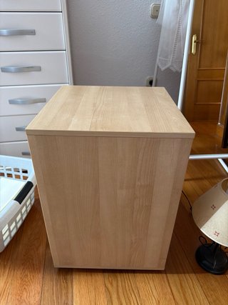 Cajonera de noche madera y metal
