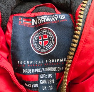Parka Geographical Norway Roja Mujer