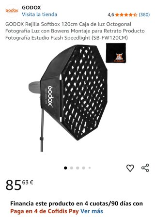 Godox Octabox 120 + Soporte Bowens