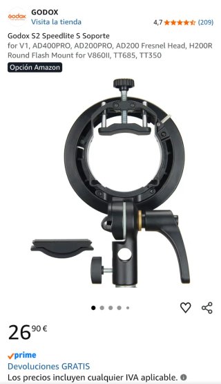Godox Octabox 120 + Soporte Bowens