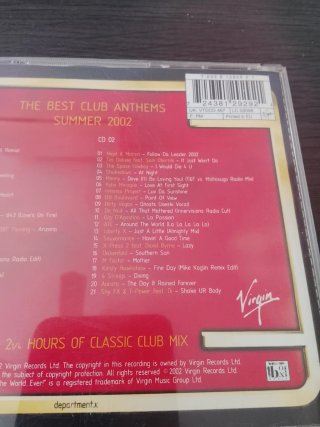 CD The Best Club Anthems Summer 2002