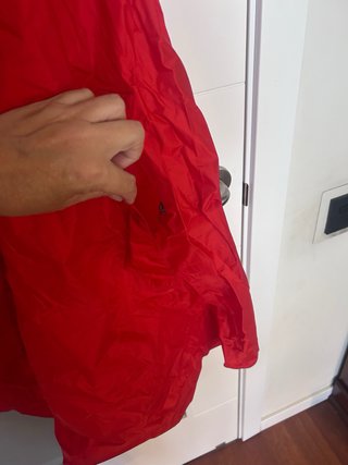 Poncho impermeable VAUDE rojo Talla única