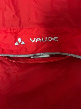 Poncho impermeable VAUDE rojo Talla única