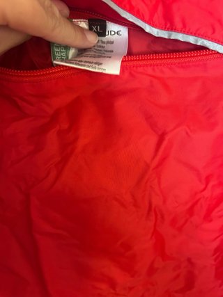 Poncho impermeable VAUDE rojo Talla única