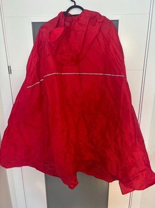 Poncho impermeable VAUDE rojo Talla única