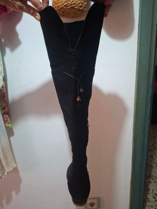 Botas estilo mosquetero piel mujer