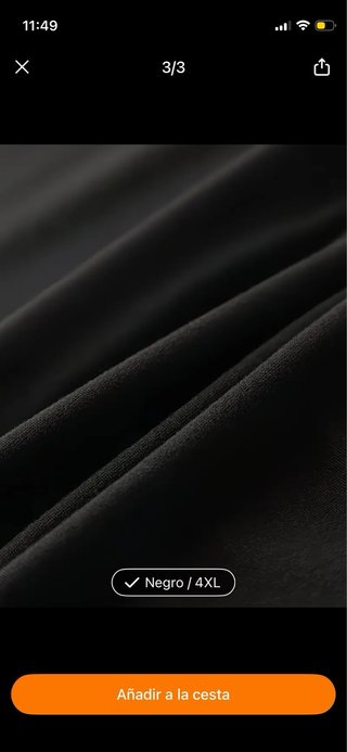OFERTA! Vestido Negro Estampado Talla 54/58