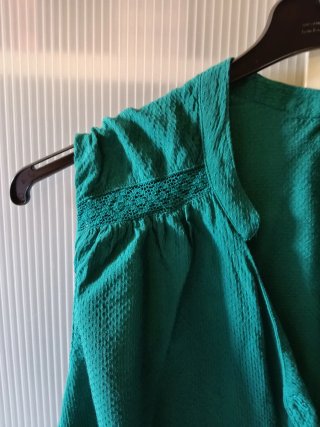 Blusa sin mangas verde Talla 6XL