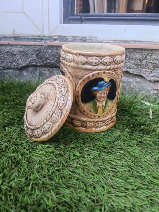 Algodonera cerámica vintage figuras