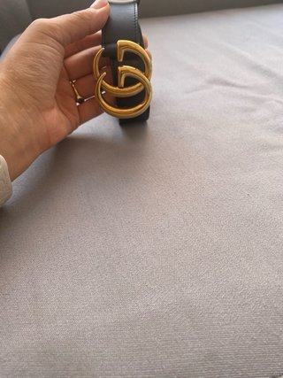 Cinturón Gucci Negro y Dorado
