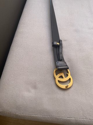 Cinturón Gucci Negro y Dorado