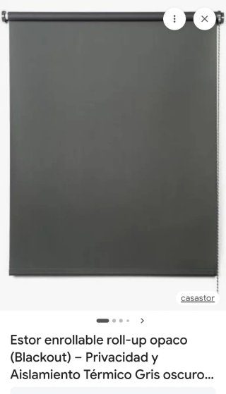 Estor enrollable opaco gris oscuro
