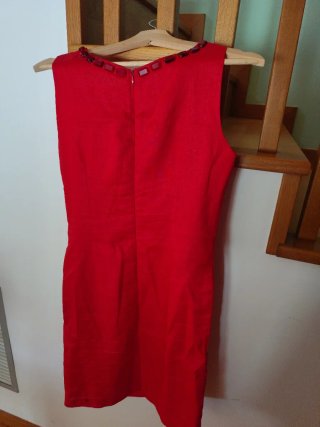 Vestido Rojo Zara Talla M