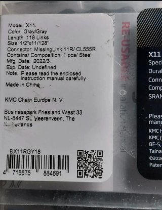 Lote 2 Cadenas Bici KMC 11v Nuevas