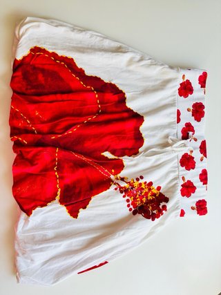 Falda Desigual Talla M Estampado Floral