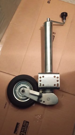 Rueda Jockey 60mm remolque caravana portacoches