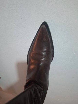 Botas altas piel mujer Fluxa marrones
